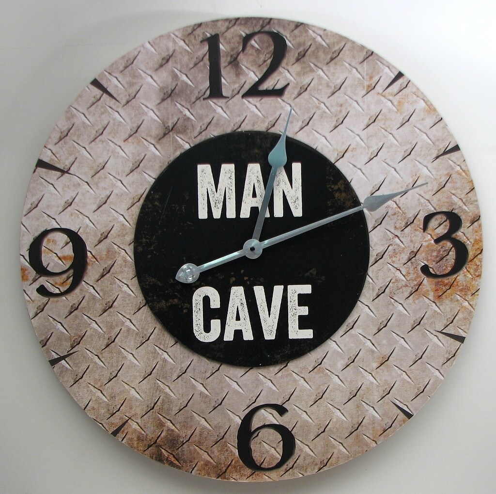 &#x22;&#x22;MAN CAVE&#x22;&#x22; Wall Clock