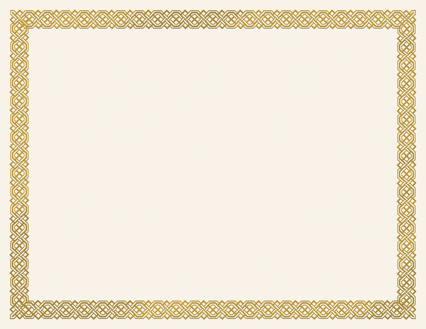 Great Papers! Certificates with Gold Foil, Braided on Ivory Certificate, 8.5&#x22; x 11&#x22;, Printer Compatible, 15 Count