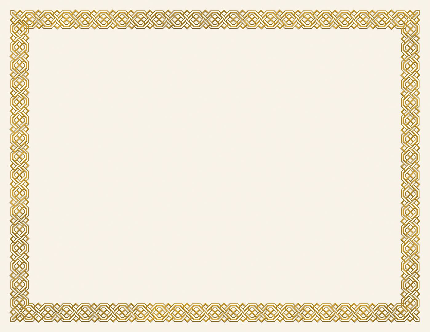 Great Papers! Certificates with Gold Foil, Braided on Ivory Certificate, 8.5" x 11", Printer Compatible, 15 Count