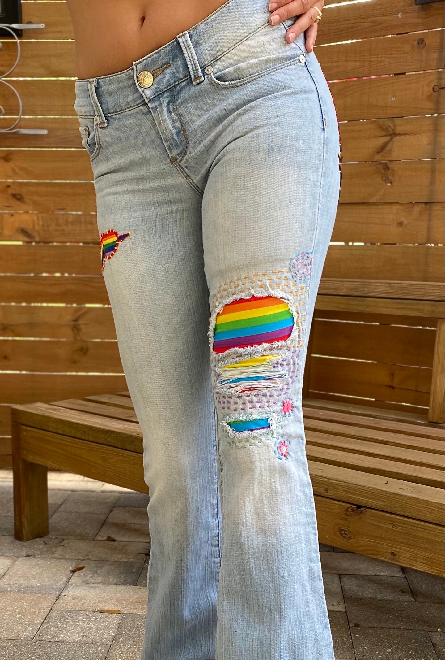 Bell Bottoms Jeans high quality Custom Made