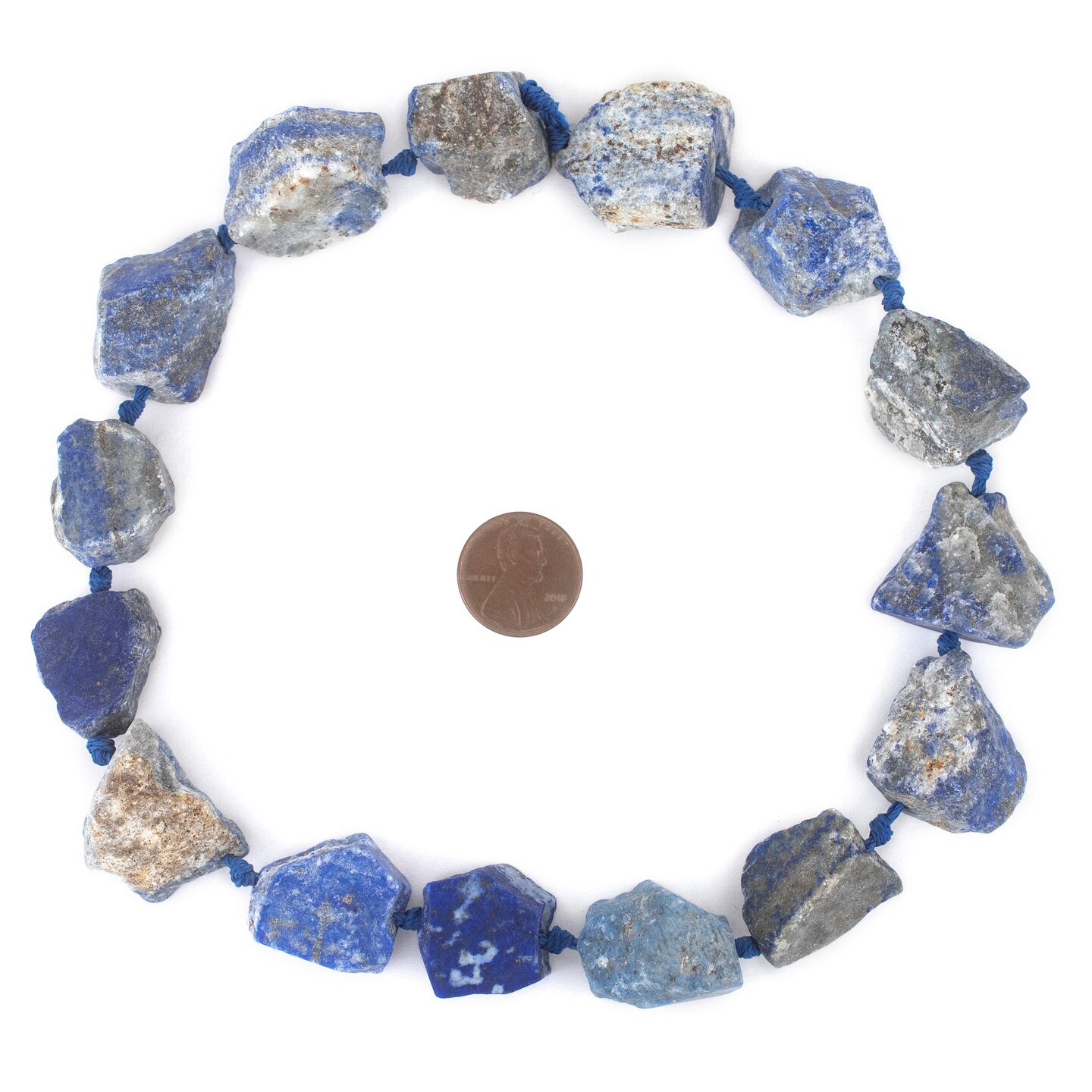 TheBeadChest Rough Lapis Lazuli Nugget Beads