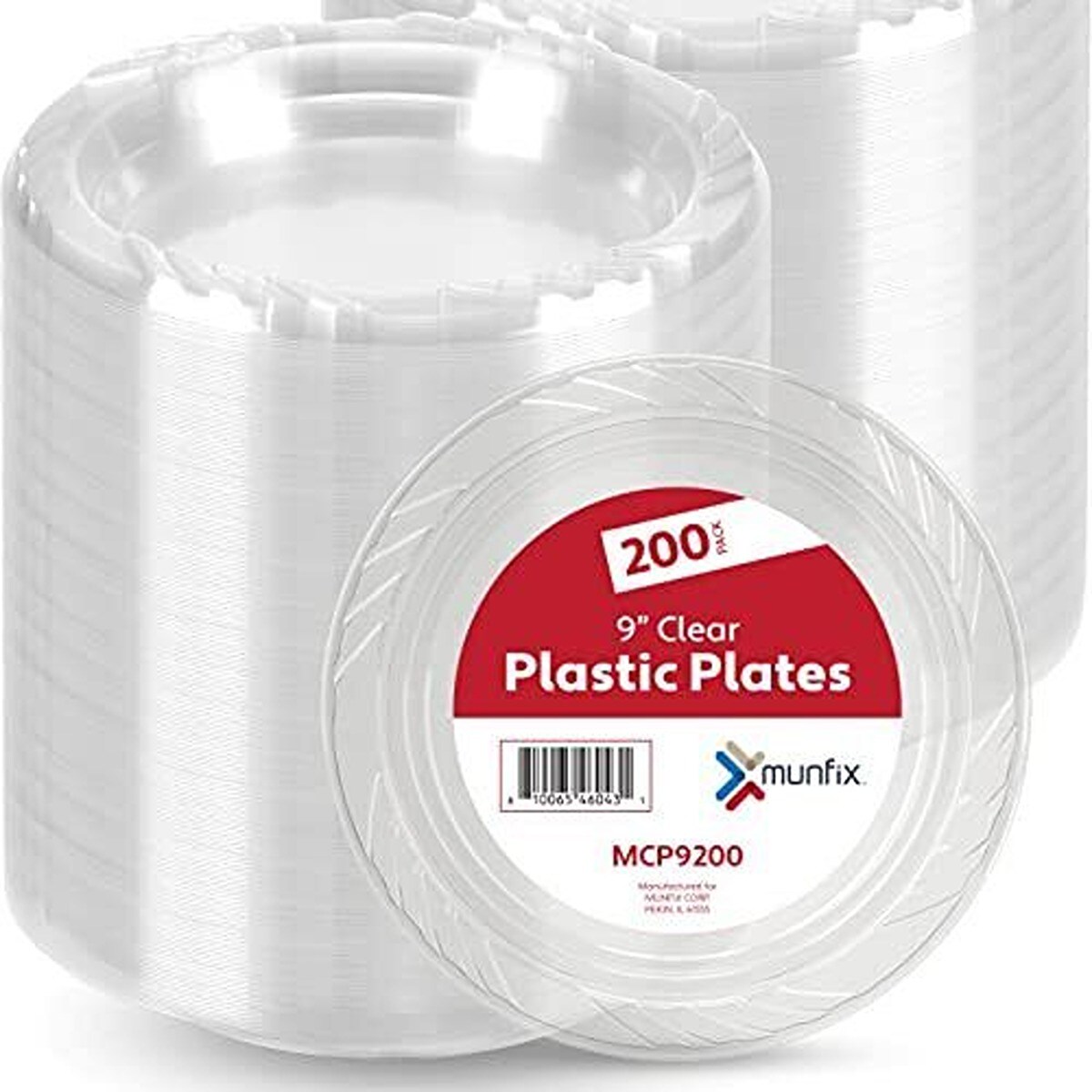 9 Inches Disposable Plates 200 pcs