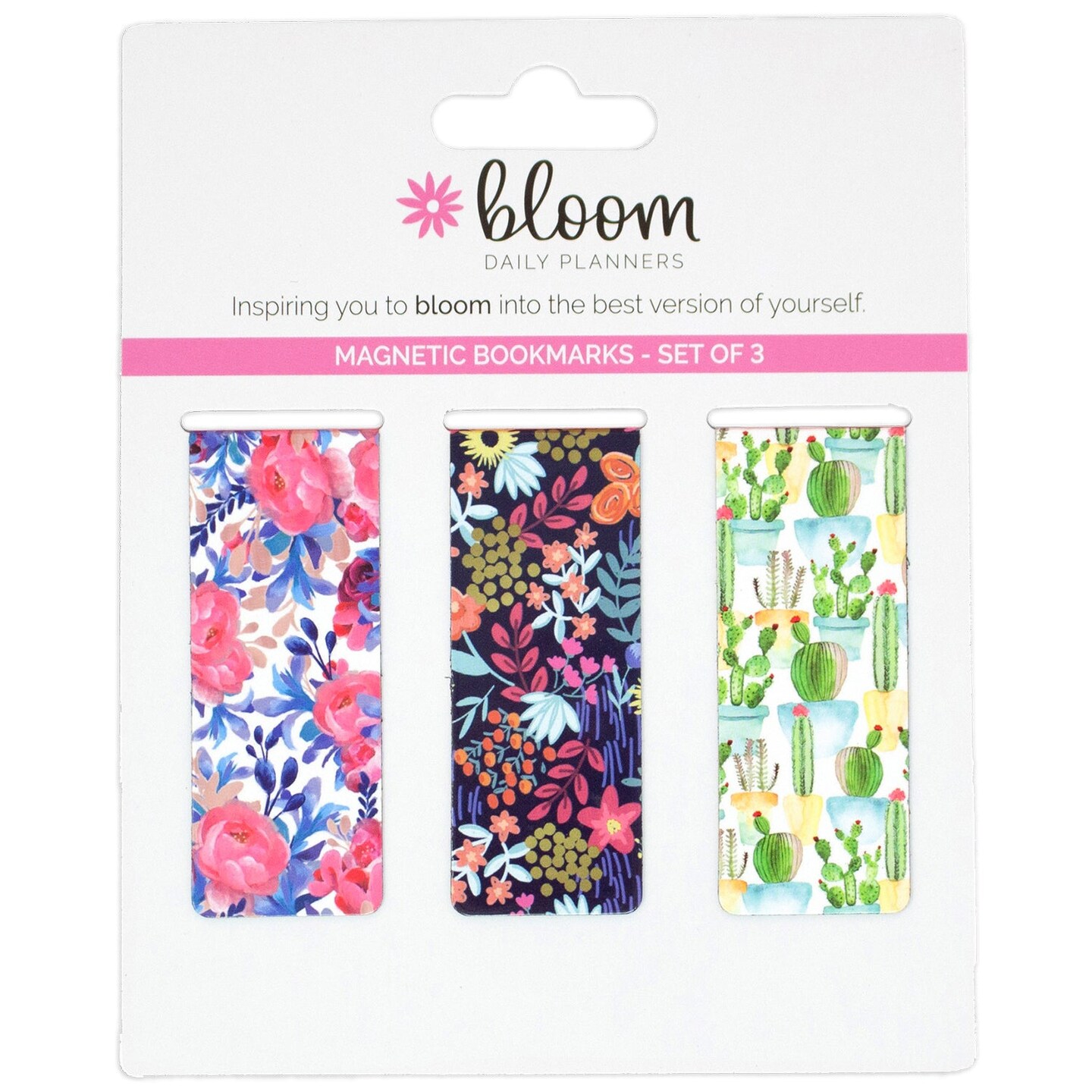 bloom daily planners Magnetic Bookmarks, Botanical, Set of 3