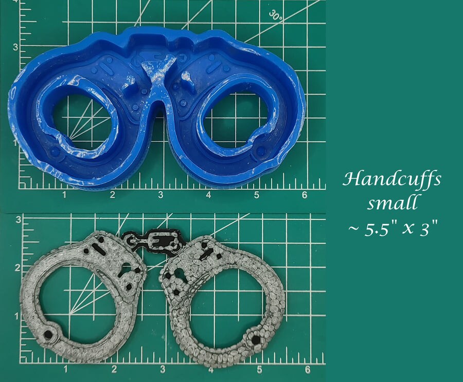 Handcuffs Silicone Freshie Mold - small