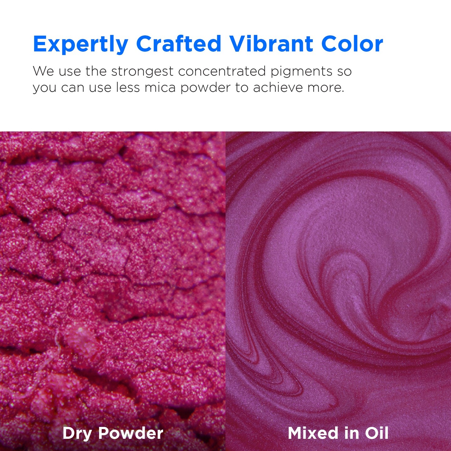 Rolio - 1 Jar Mica Powder (Deep Pink) - 50g / 1.8 oz