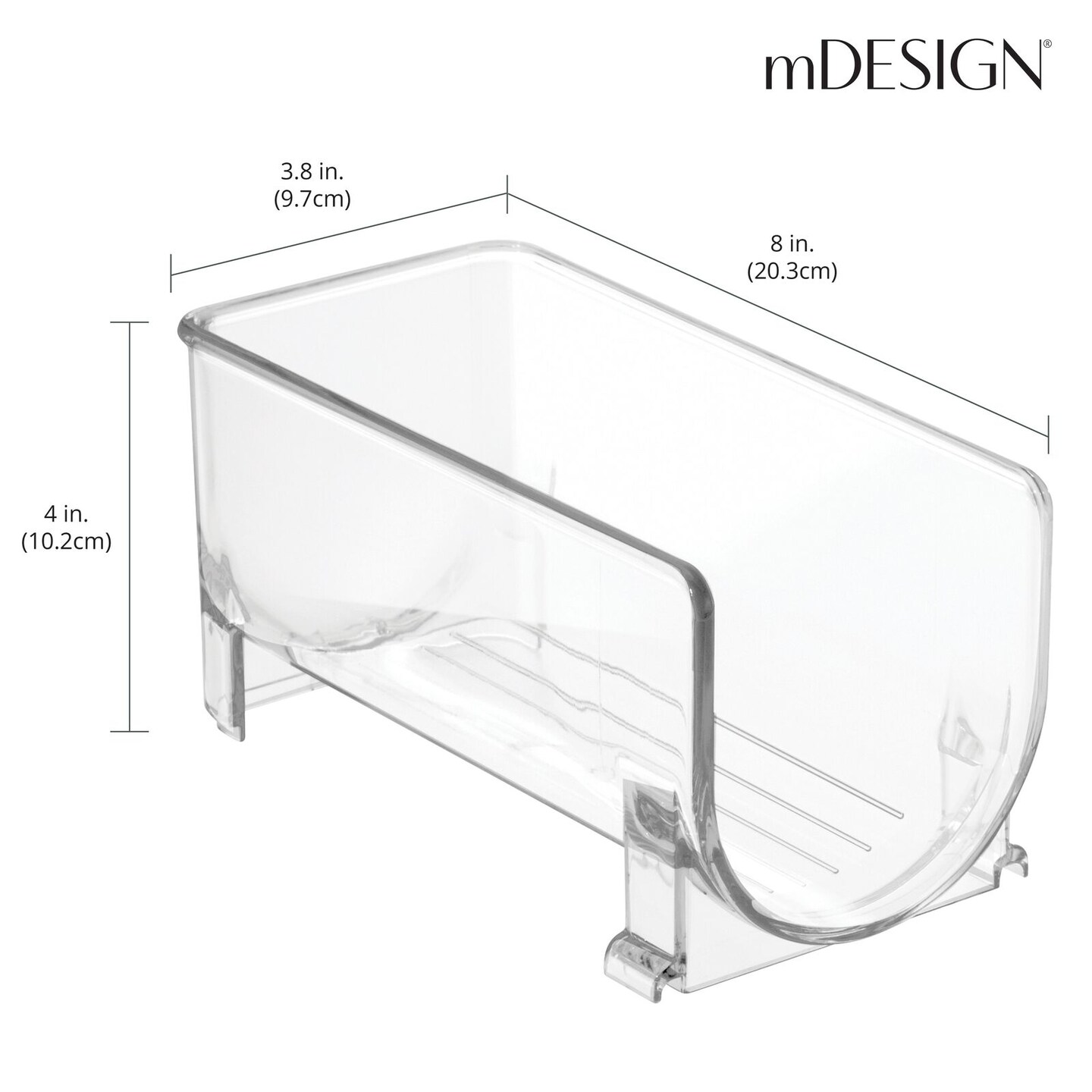 mDesign Wine Rack, Water Bottle Storage Organizer Holder, Stackable