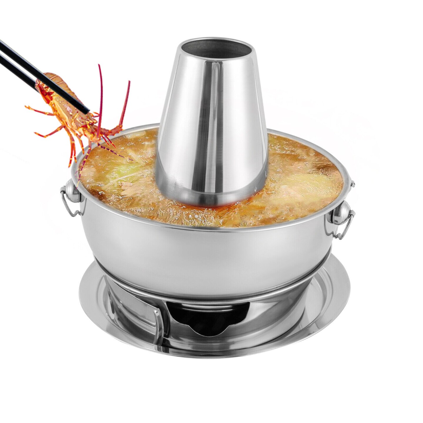 Kitcheniva Stainless Steel Chinese Charcoal Hot Pot