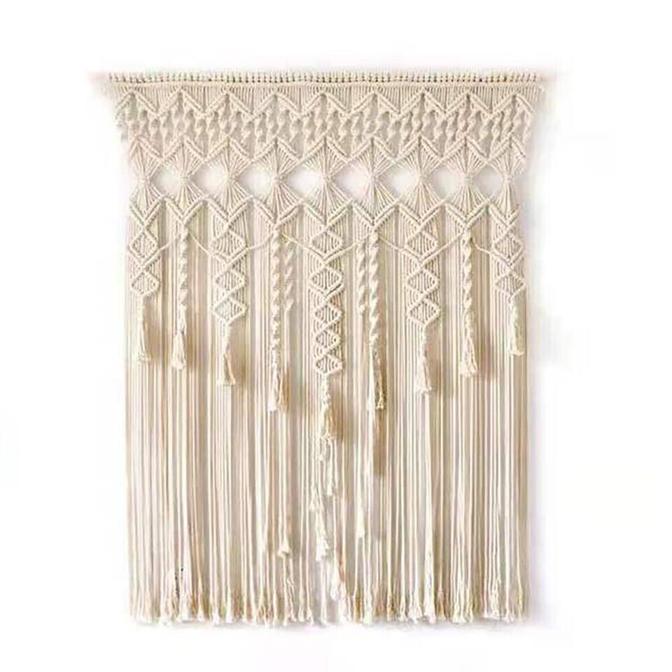 Cotton Macrame Woven Wall Hanging Tapestry Handmade Bohemian Boho Art Home Decor
