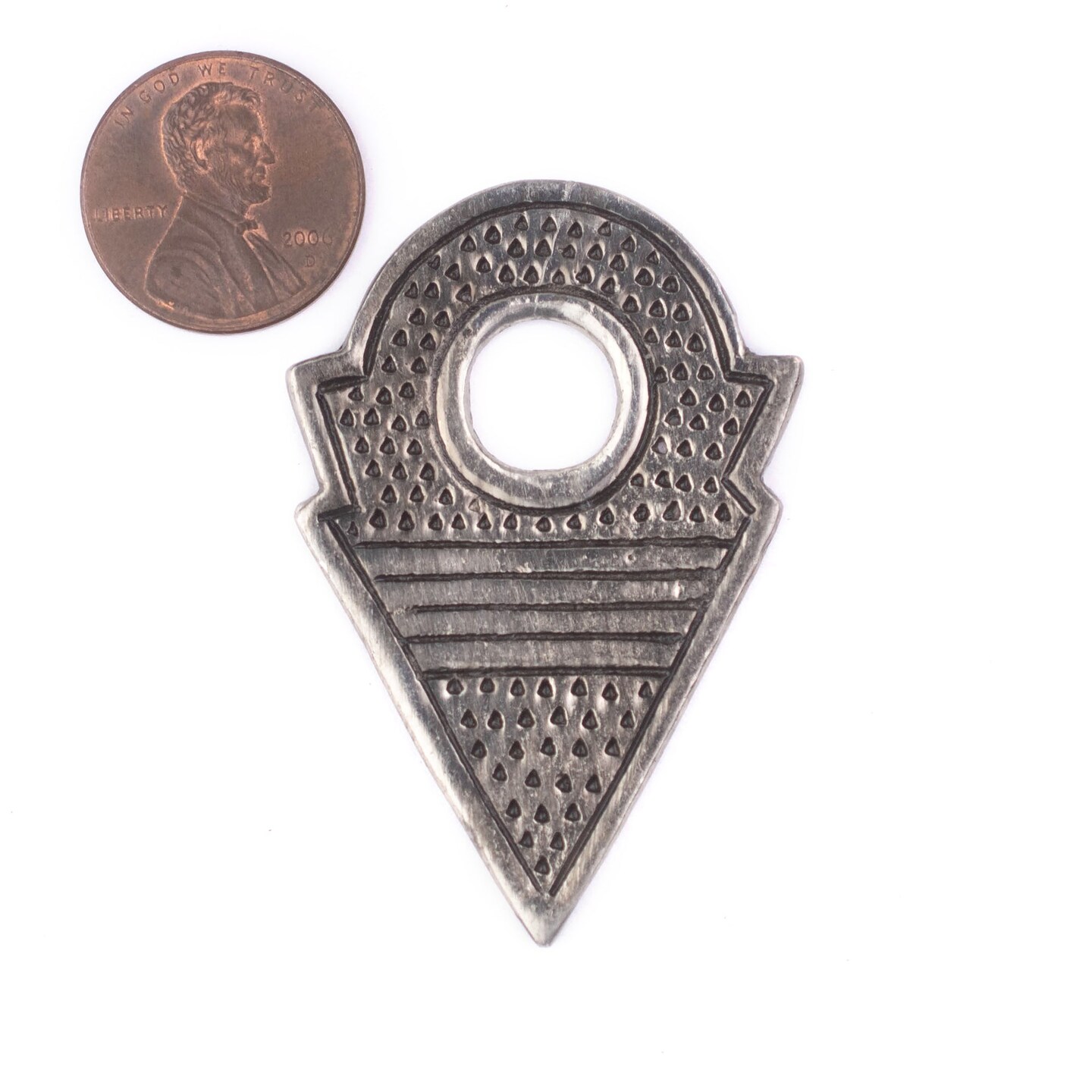 TheBeadChest Silver Talhakimt Arrow Pendant