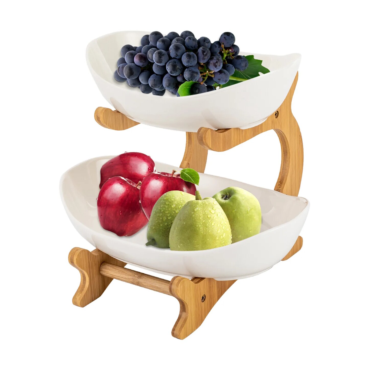 Kitcheniva Detachable Ceramic Bowl Fruit Stand