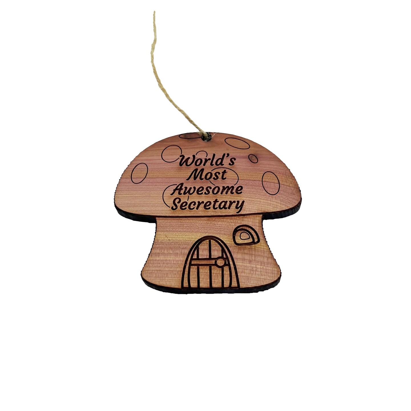 Mushroom House - Cedar Ornament Mushroom House - Cedar Ornament