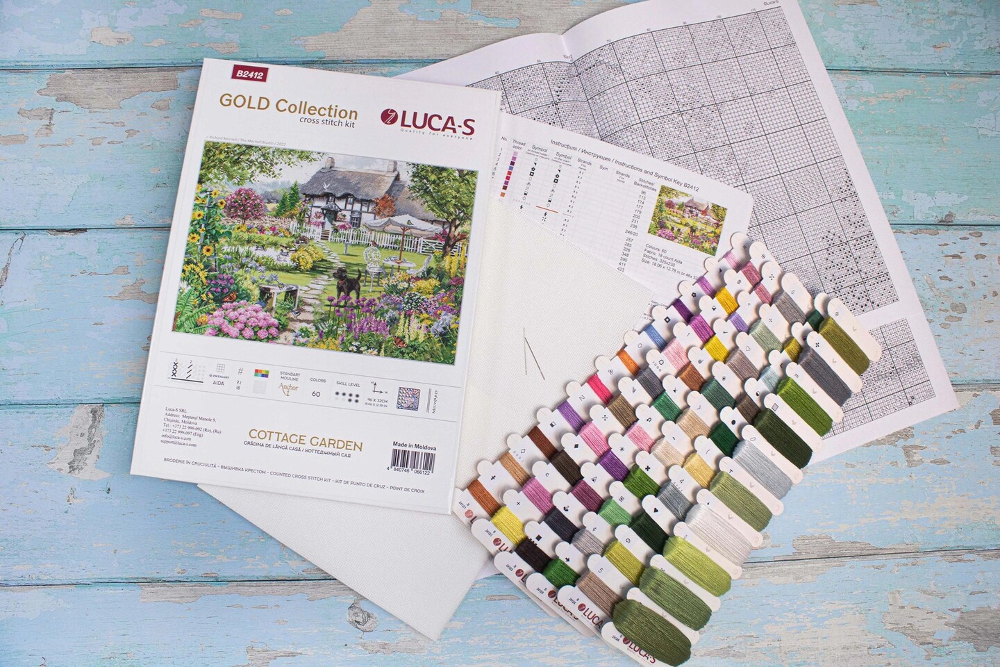 Cottage Garden B2412L Counted Cross-Stitch Kit