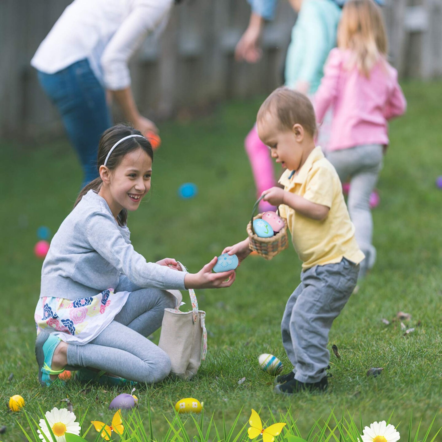 Yunfan 12Pcs Easter Decorations Eggs Hanging Ornaments Colorful for Easter Tree Basket Decor Party Favors Supplies Home