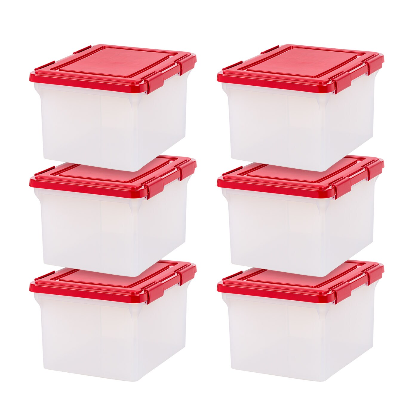 IRIS USA Letter Legal Size File Box 32qt WEATHERPRO Airtight Plastic ...