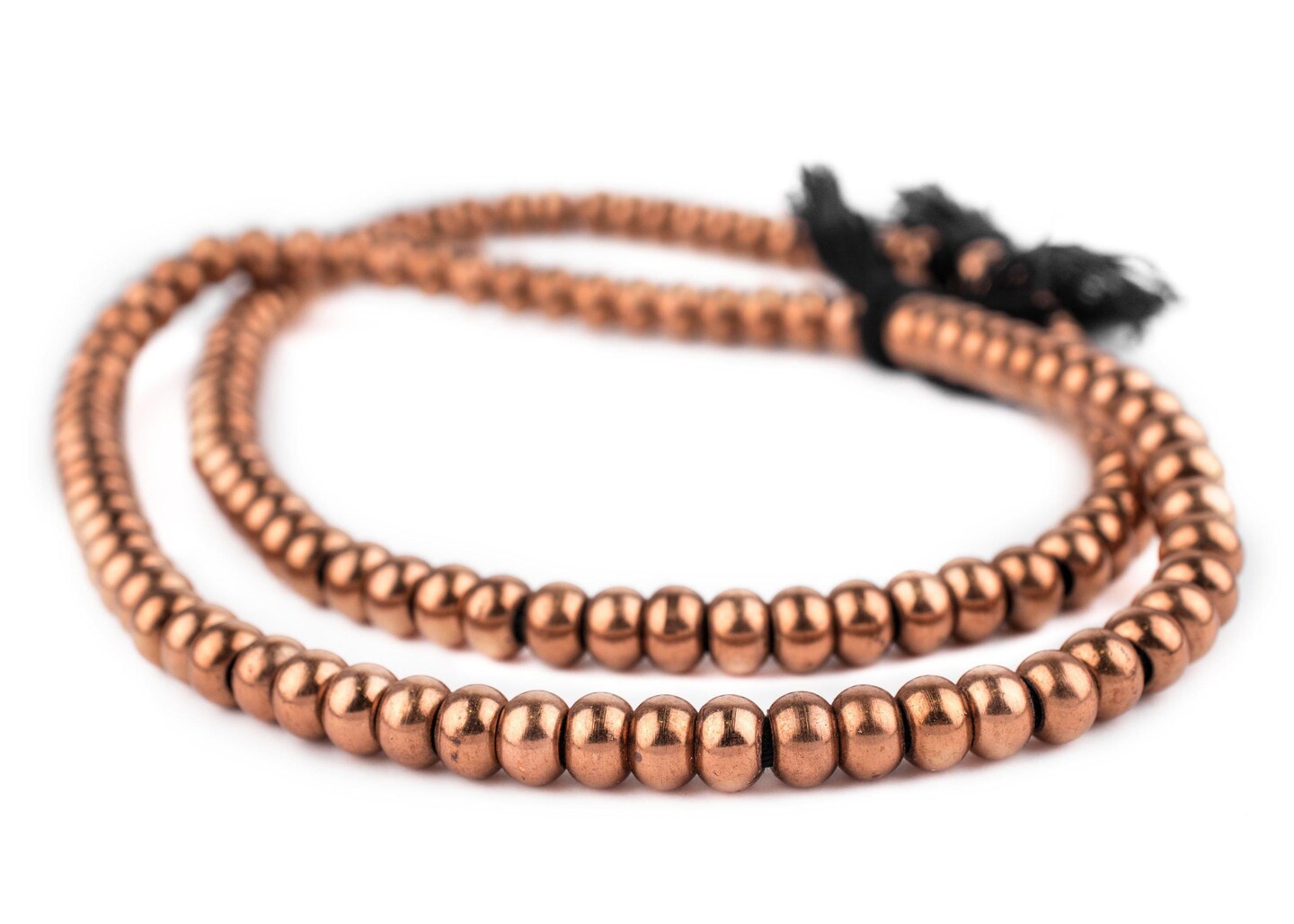 TheBeadChest Copper Round 9mm Beads, Full Strand of Quality Metal Spacers for DIY Jewelry Design