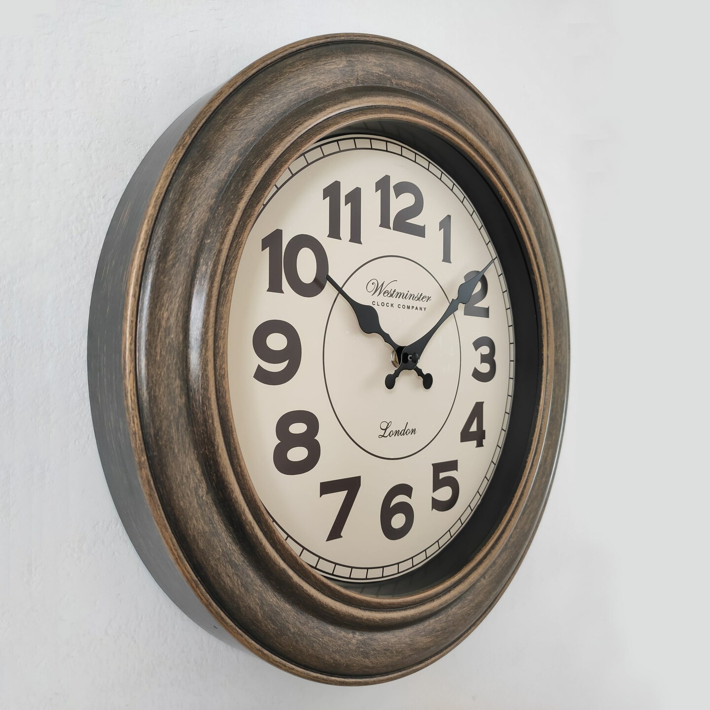 Mainstays 15&#x22; Analog Decorative Wall Clock, Brushed Copper