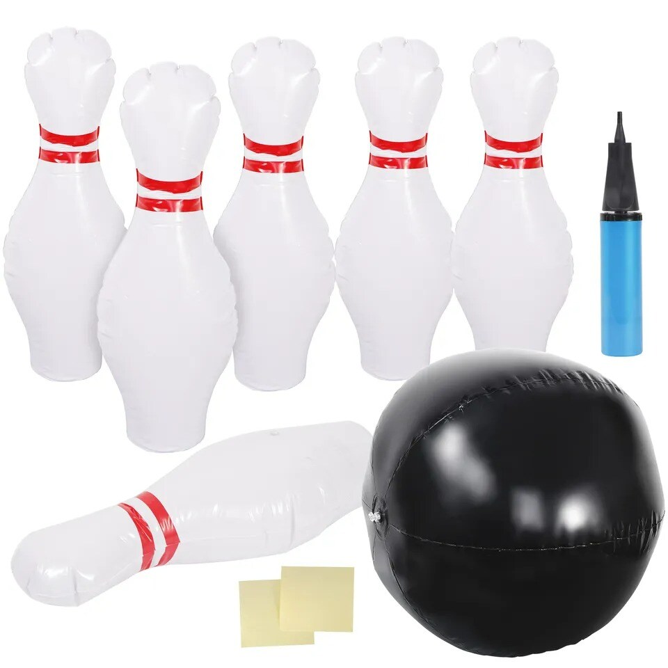 Inflatable Kids Bowling Set for Kids Indoor Games Fun Giant Yard Garden Games