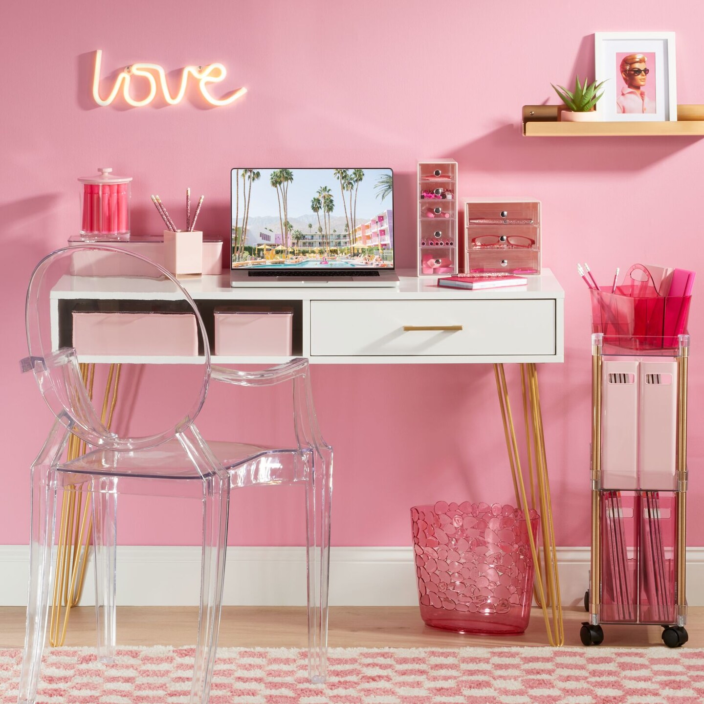 mDesign Plastic Cosmetic Vanity Storage Organizer Box