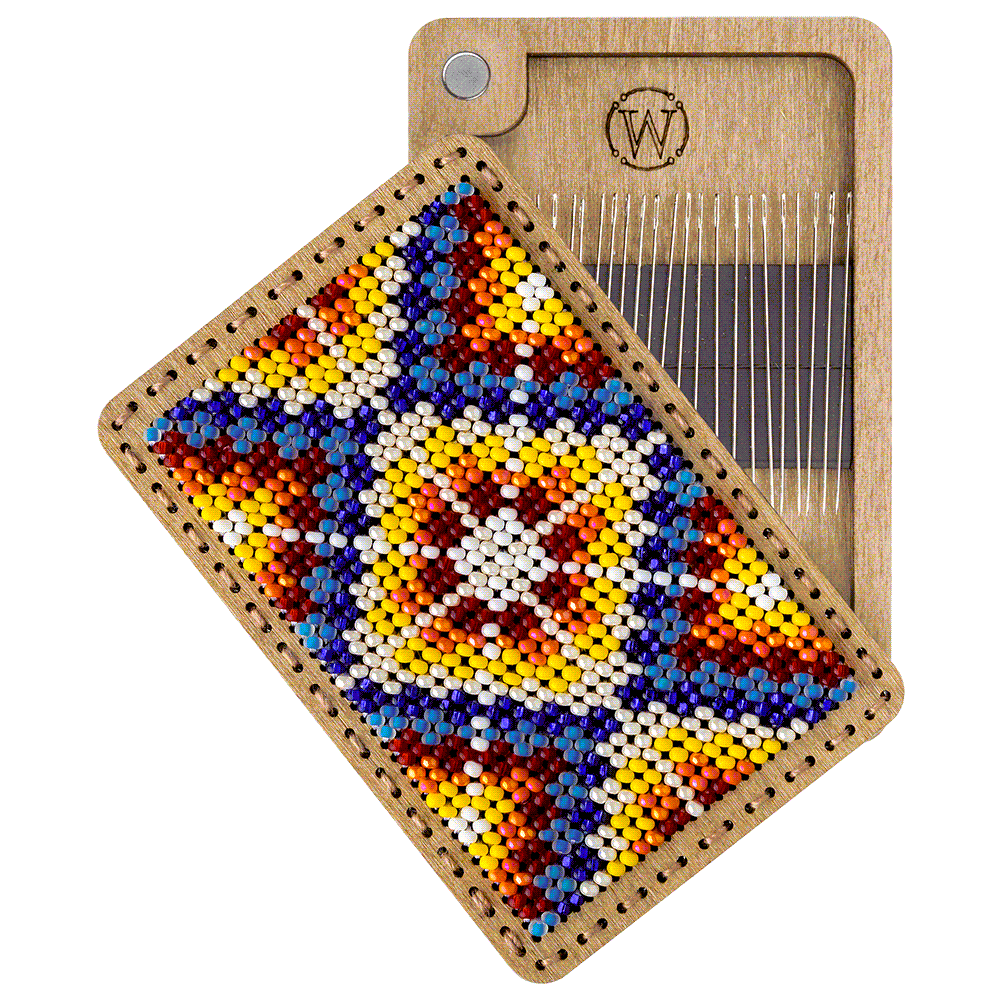 Bead Embroidery Kit for creating a needle box
