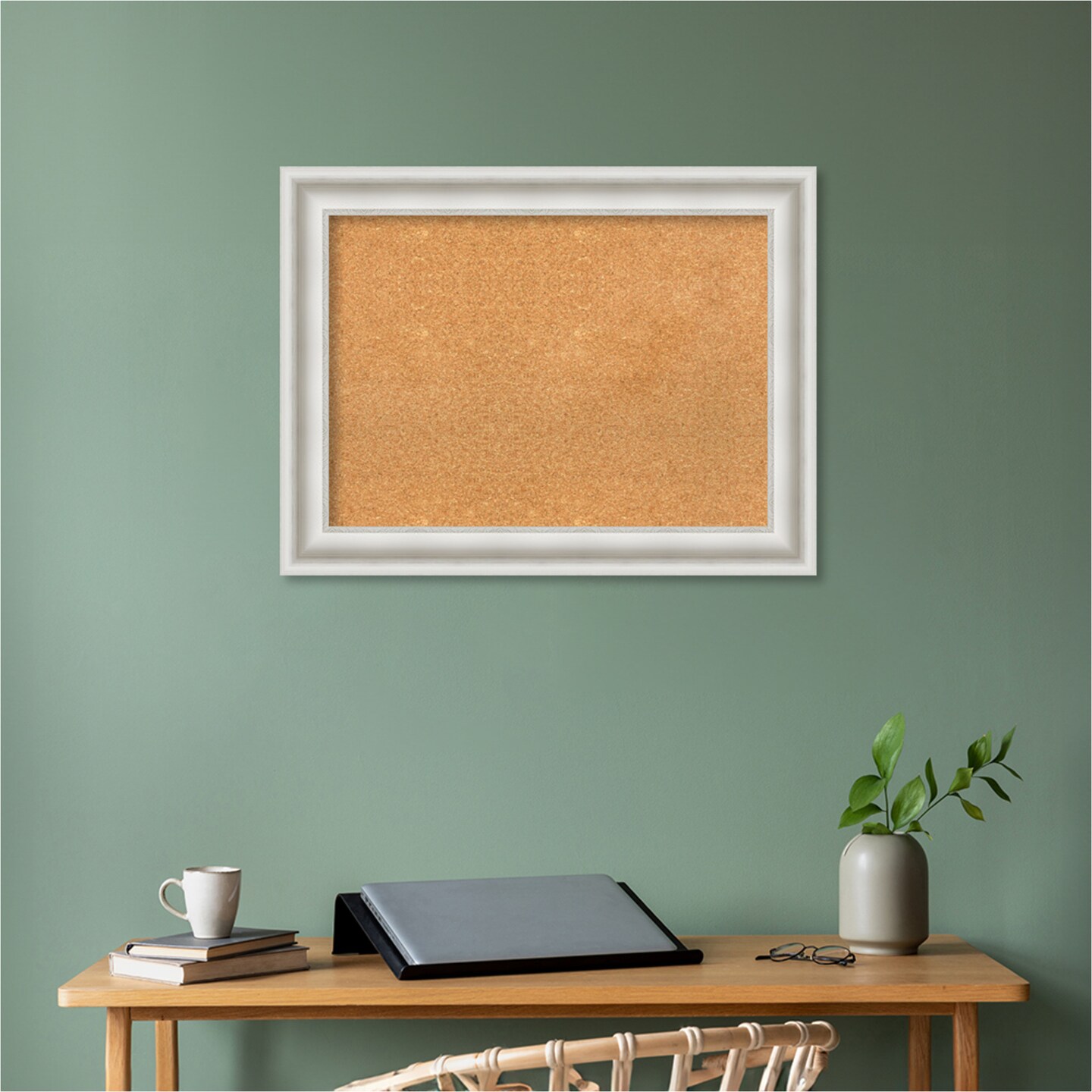 Parlor Framed Corkboard, Natural Cork