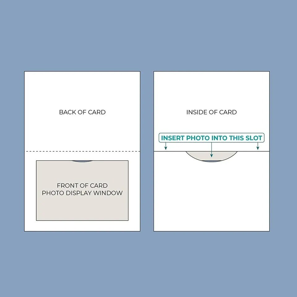 48 Pack Photo Insert Cards with Envelopes