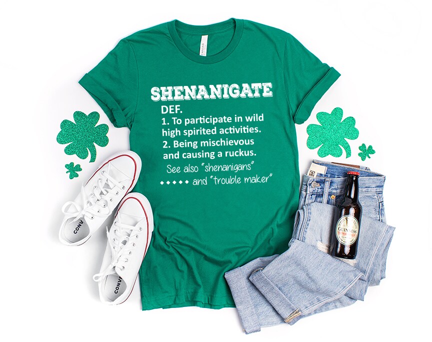 st patrick's day dress shirts Funny St Patricks Day Shirt Boobs Green Long Sleeve Tee