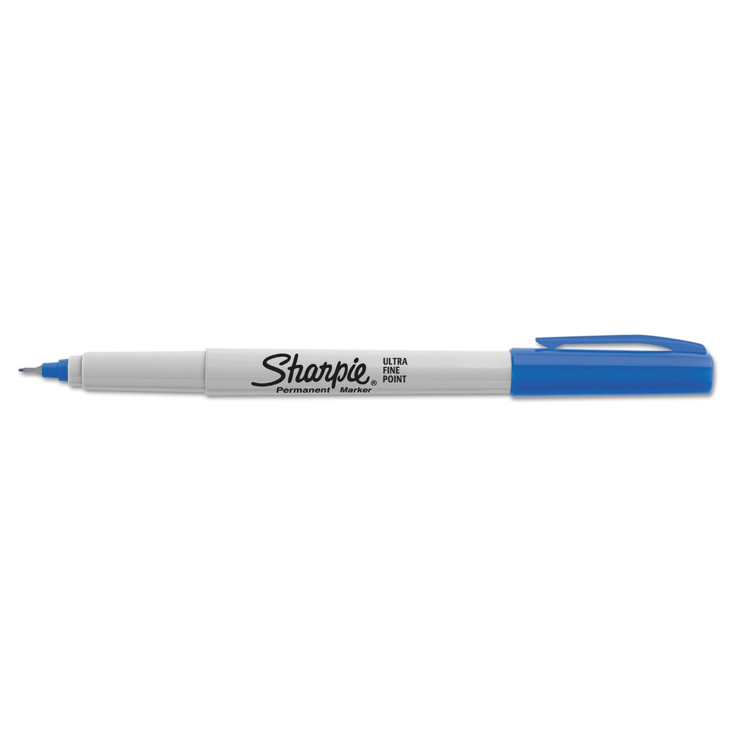 Sharpie Ultra Fine Tip Permanent Marker, Extra-Fine Needle Tip, Blue, Dozen