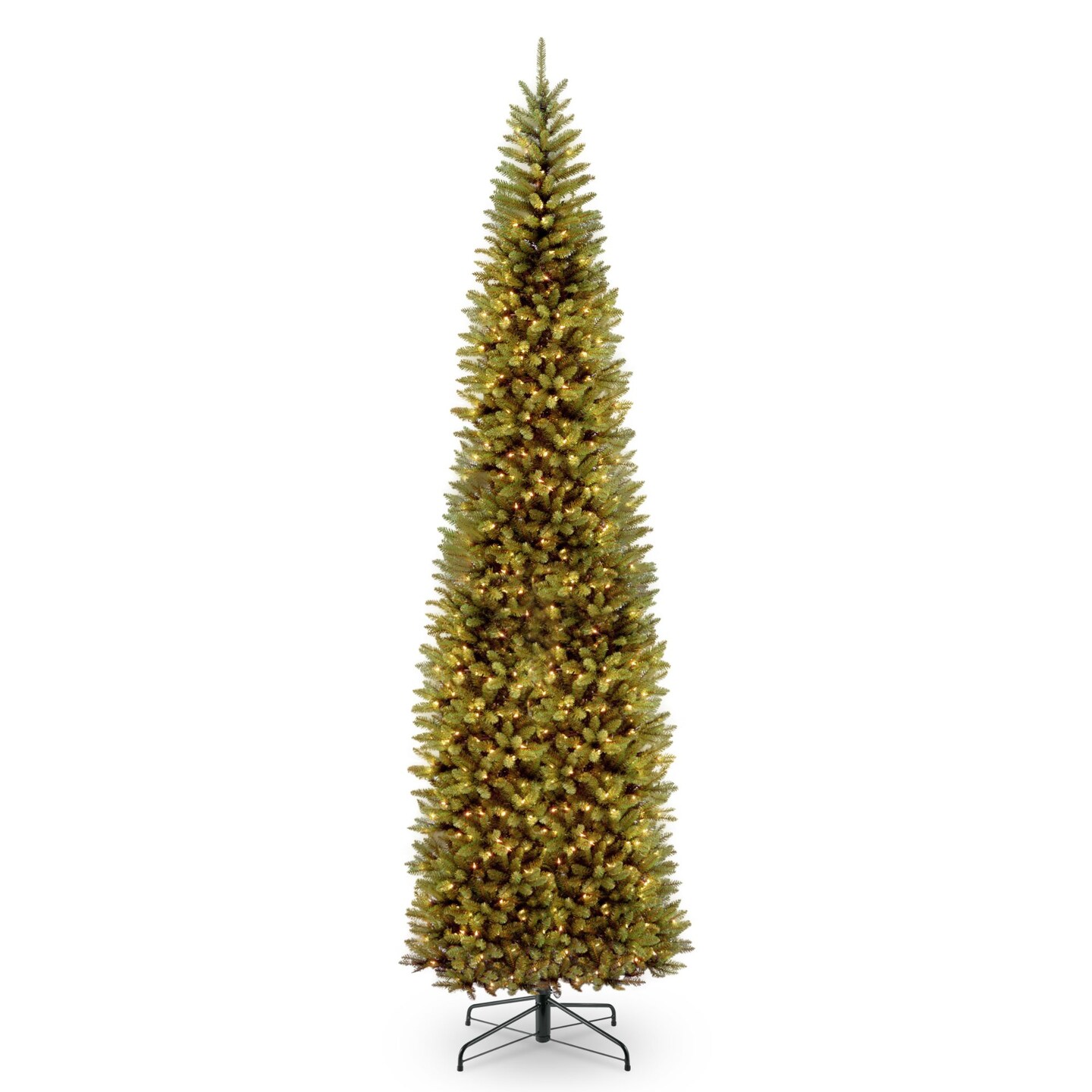 National Tree Company 12&#x27; Slim Kingswood Fir Artificial Christmas Tree, Clear Lights