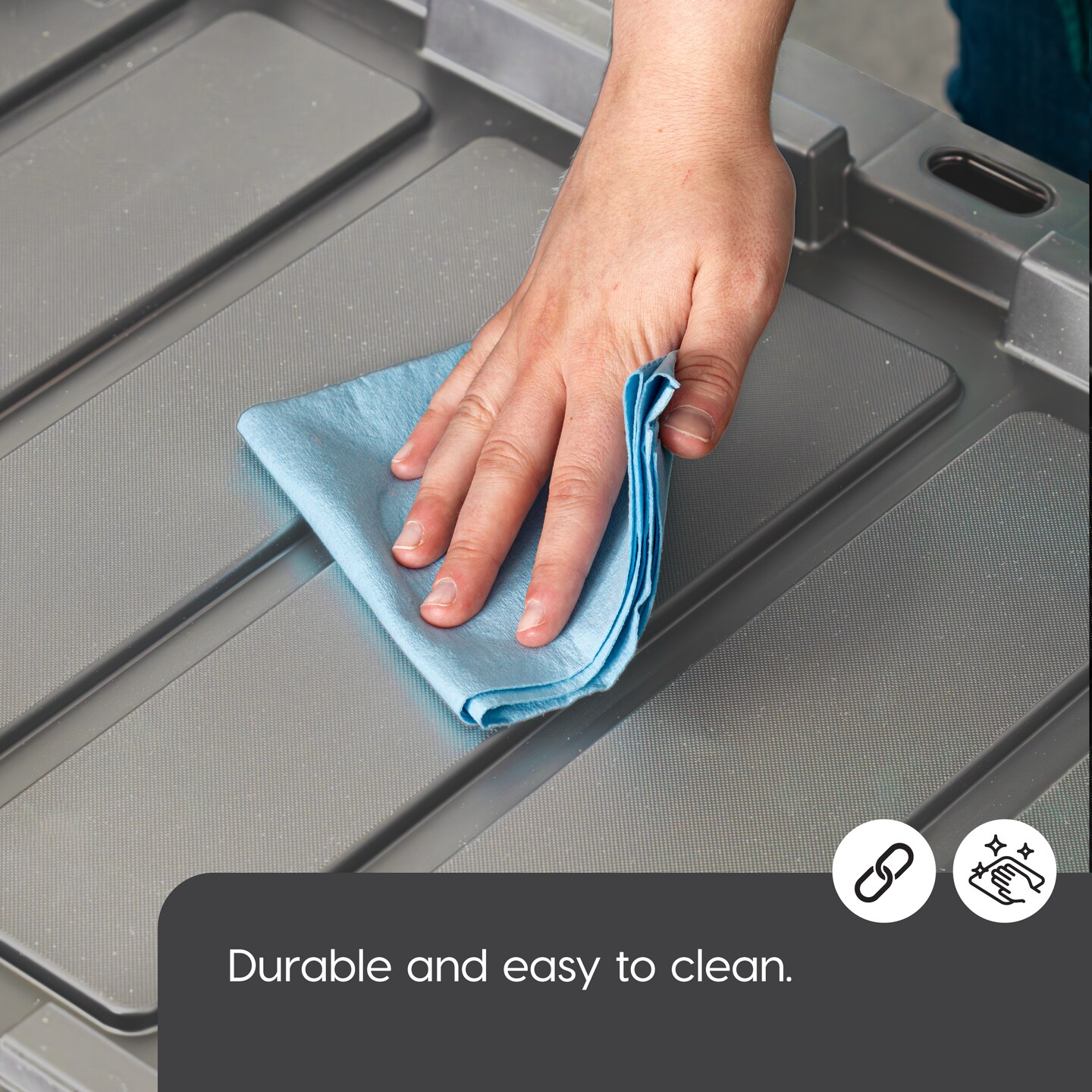 IRIS USA 27Gal Heavy-Duty Storage Plastic Bin Tote Container for Garage with Durable Lid