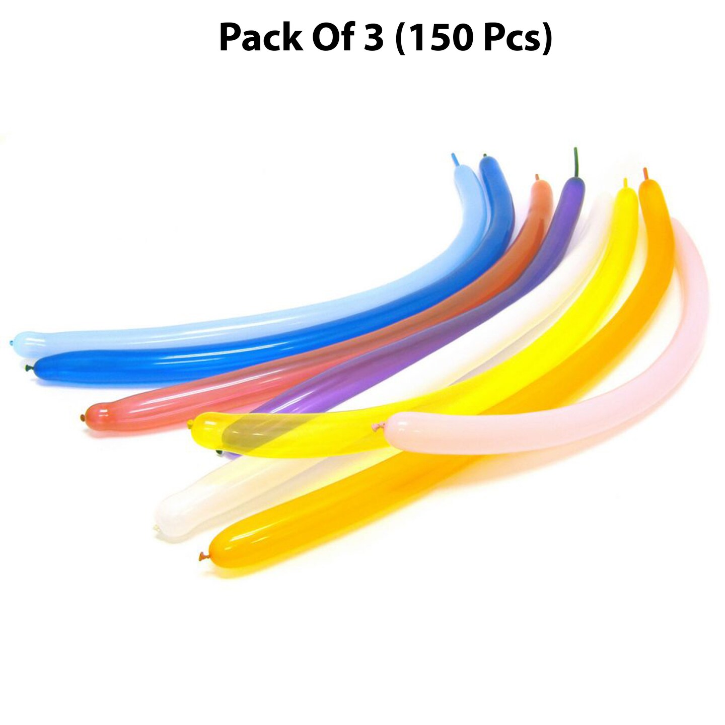 Deluxe Assorted Solid Color Sculpture Balloons - 60 Inch | RAHEEV®