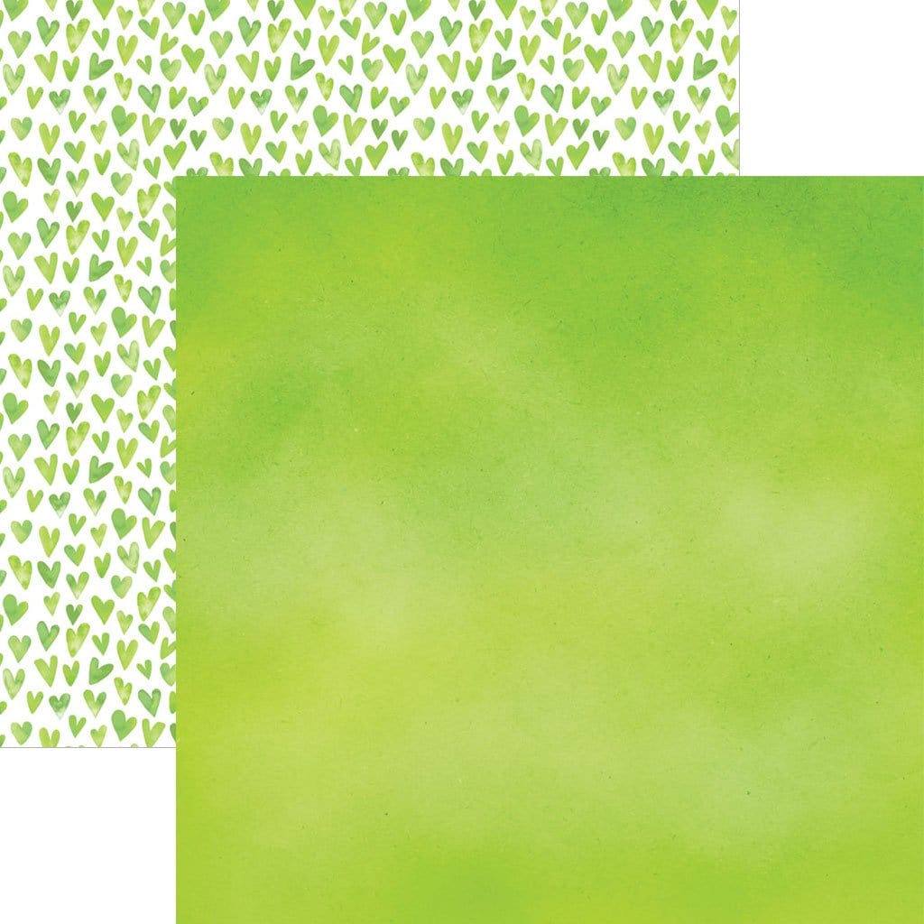 Green Colorways Pattern 12 x 12 Scrapbook Paper Set