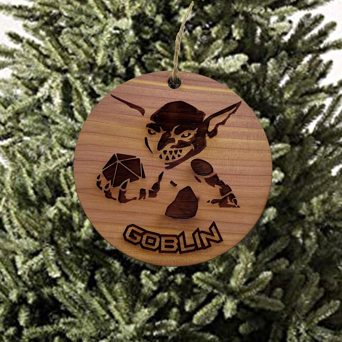 Goblin - Cedar Ornament Goblin - Cedar Ornament
