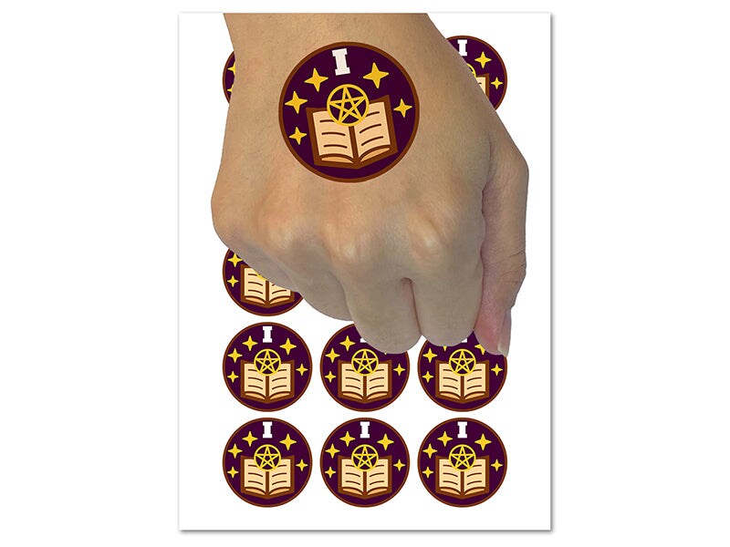 The Magician Tarot Card Temporary Tattoo Water Resistant Fake Body Art Set Collection (1 Sheet)