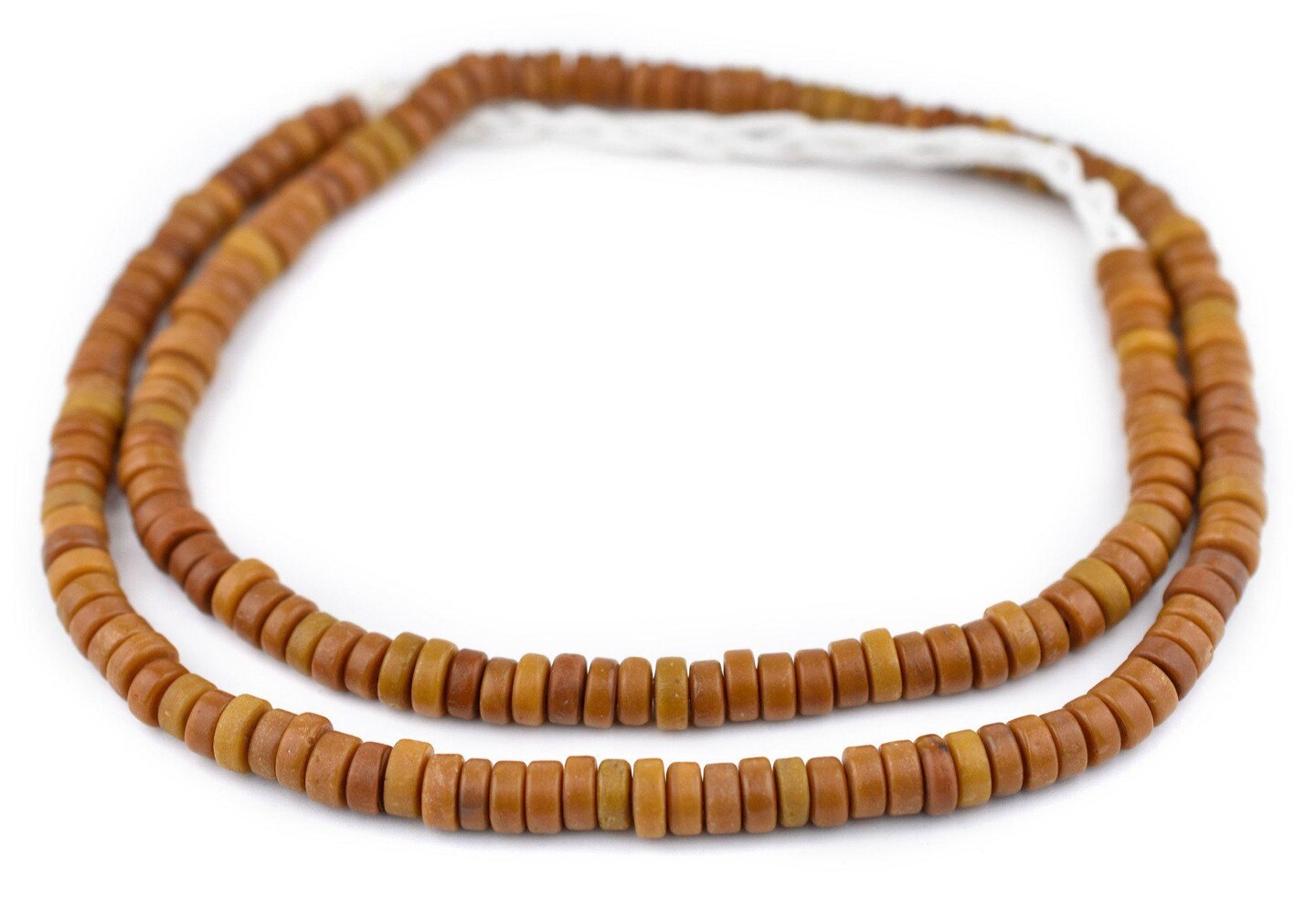 TheBeadChest Honey Brown Java Glass Button Beads (8mm)