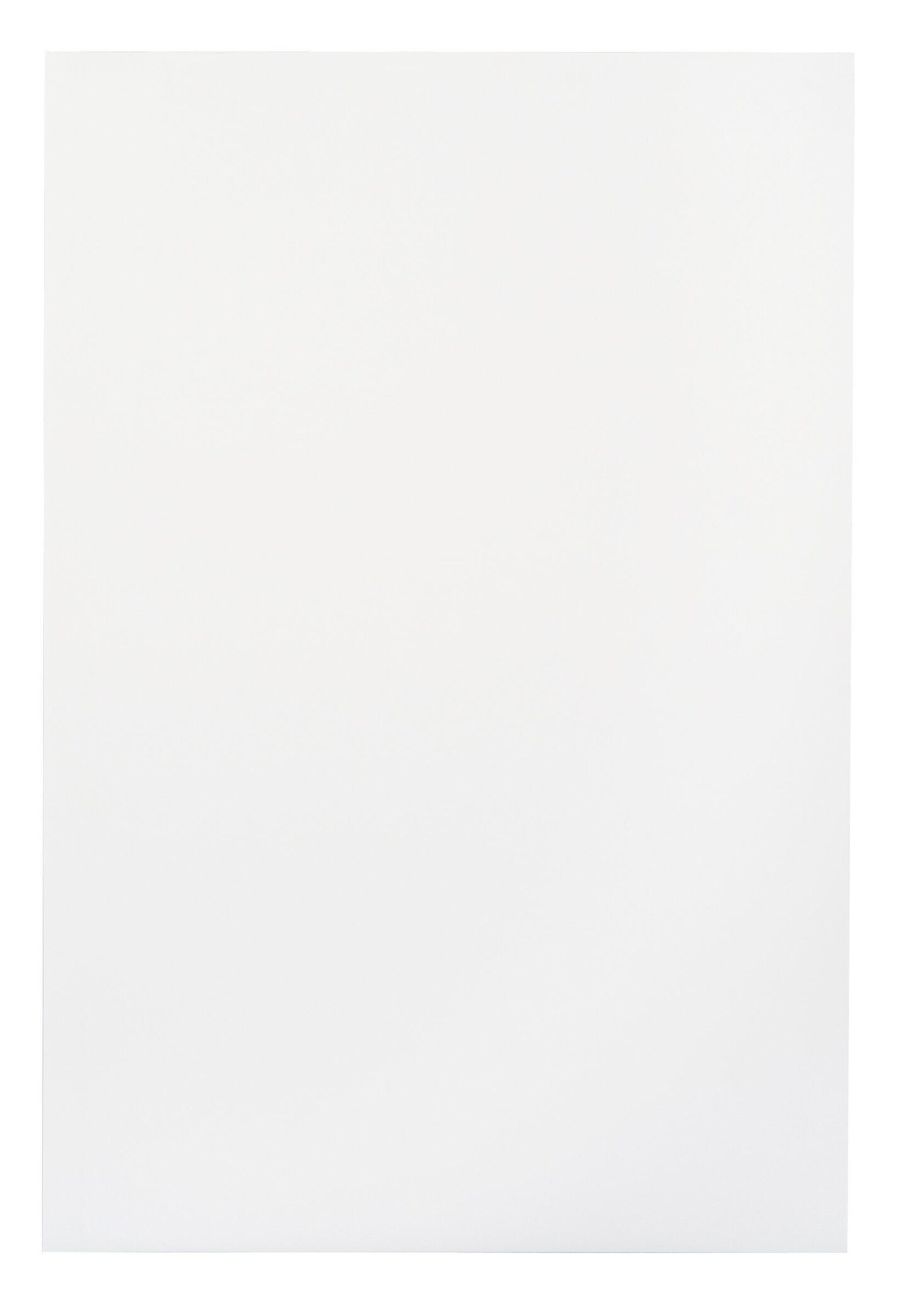 School Smart Folding Bristol Board, 18 x 24 Inches, White, Pack of 100