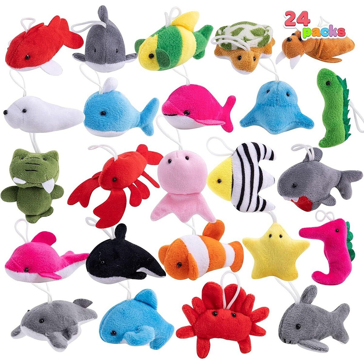 Small Animal Plush Toy 24 packs
