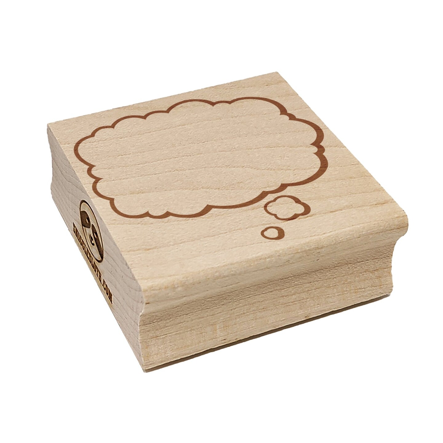 Comic Book Thought Bubble Square Rubber Stamp for Stamping Crafting