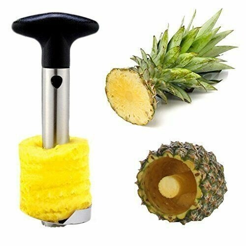 New Stainless Steel Fruit Pineapple Peeler Corer Slicer Kitchen Tool