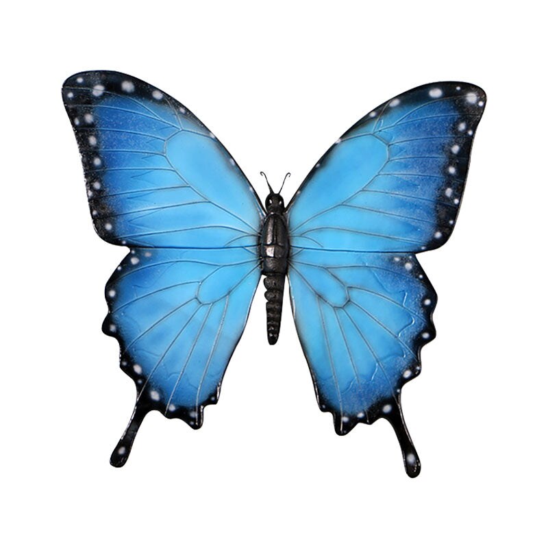 Blue Butterfly Insect Over Sized Statue