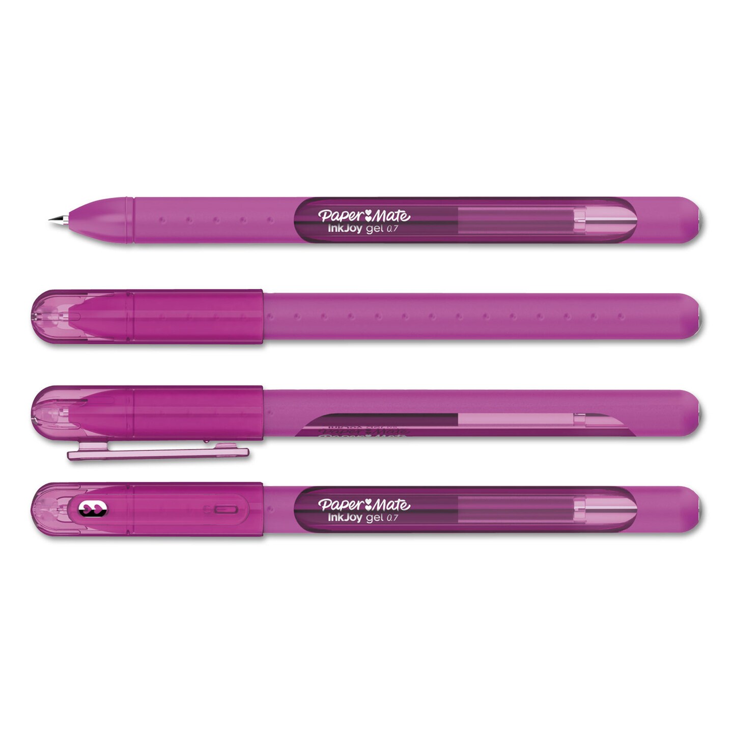 Papermate InkJoy Stick Gel Pen, Medium 0.7mm, Assorted Ink/Barrel, 14/Pack
