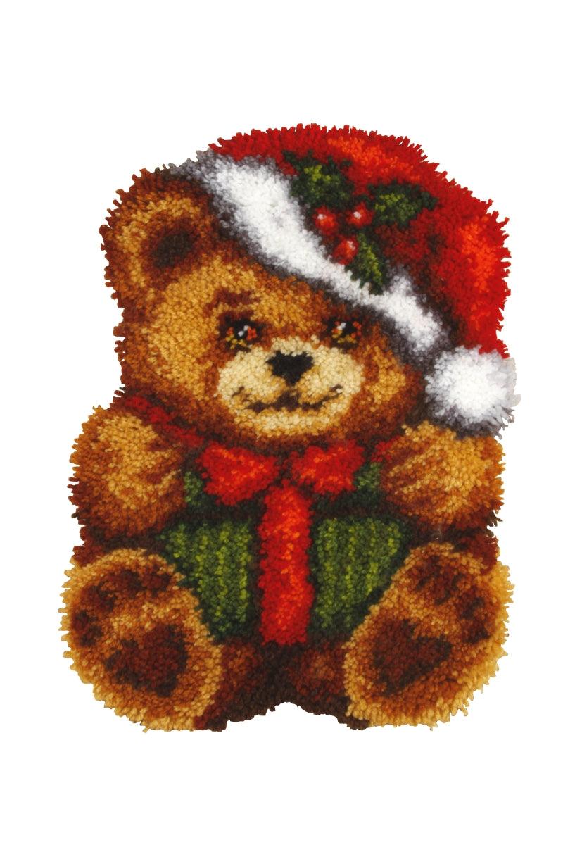 Latch hook cushion kit &#x22;Christmas Teddy&#x22; 4142