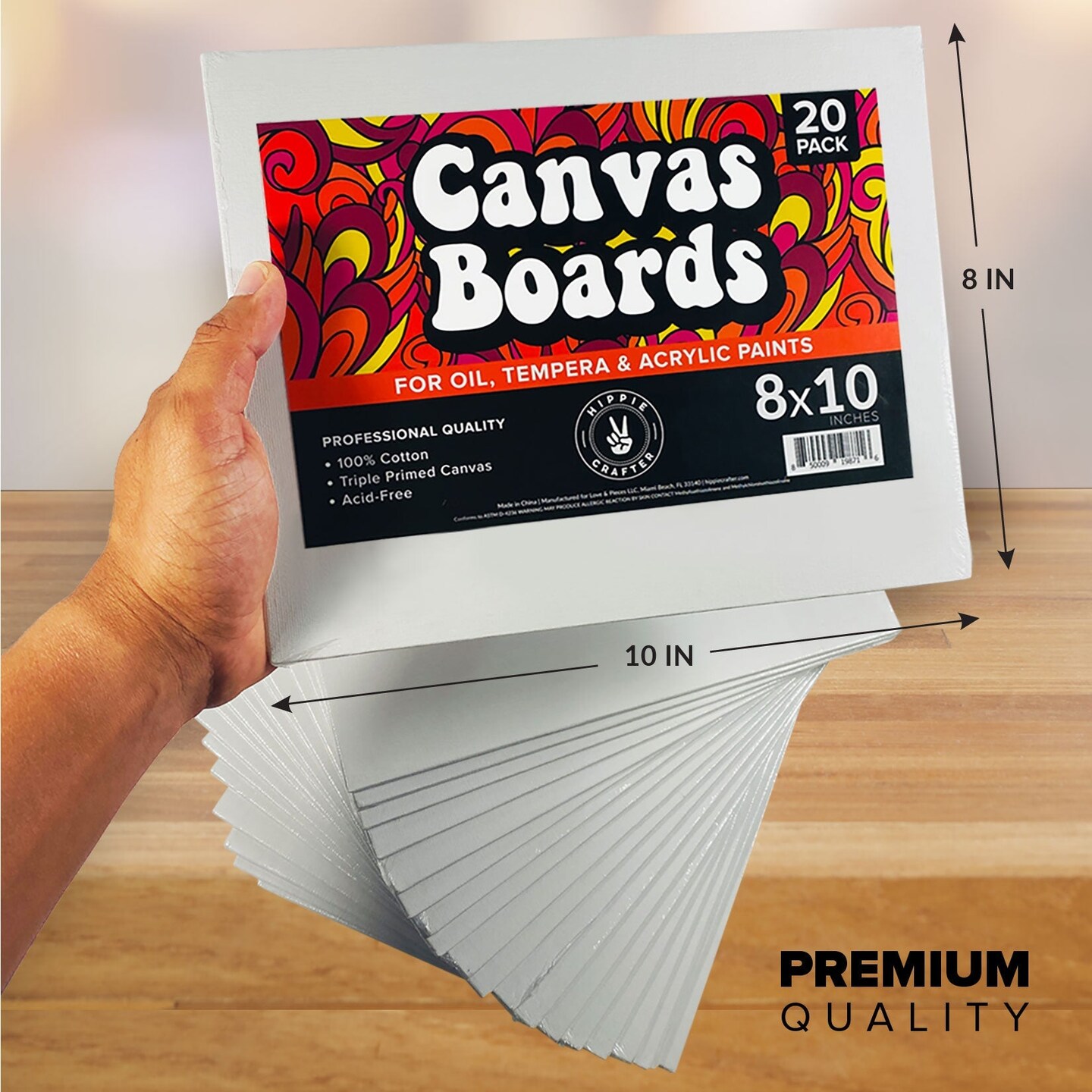20 Pack Paint Canvases for Painting Blank Art Canvases for Painting Multipack Panels Paint Painting Supplies Painting Canvas Art Media Small Canvases for Painting Flat Art Board Canvas Panel