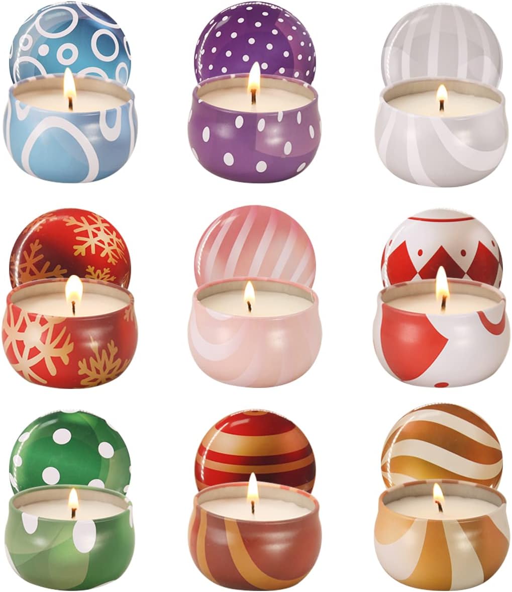 9 Packs Aromatherapy Candles Gift Sets