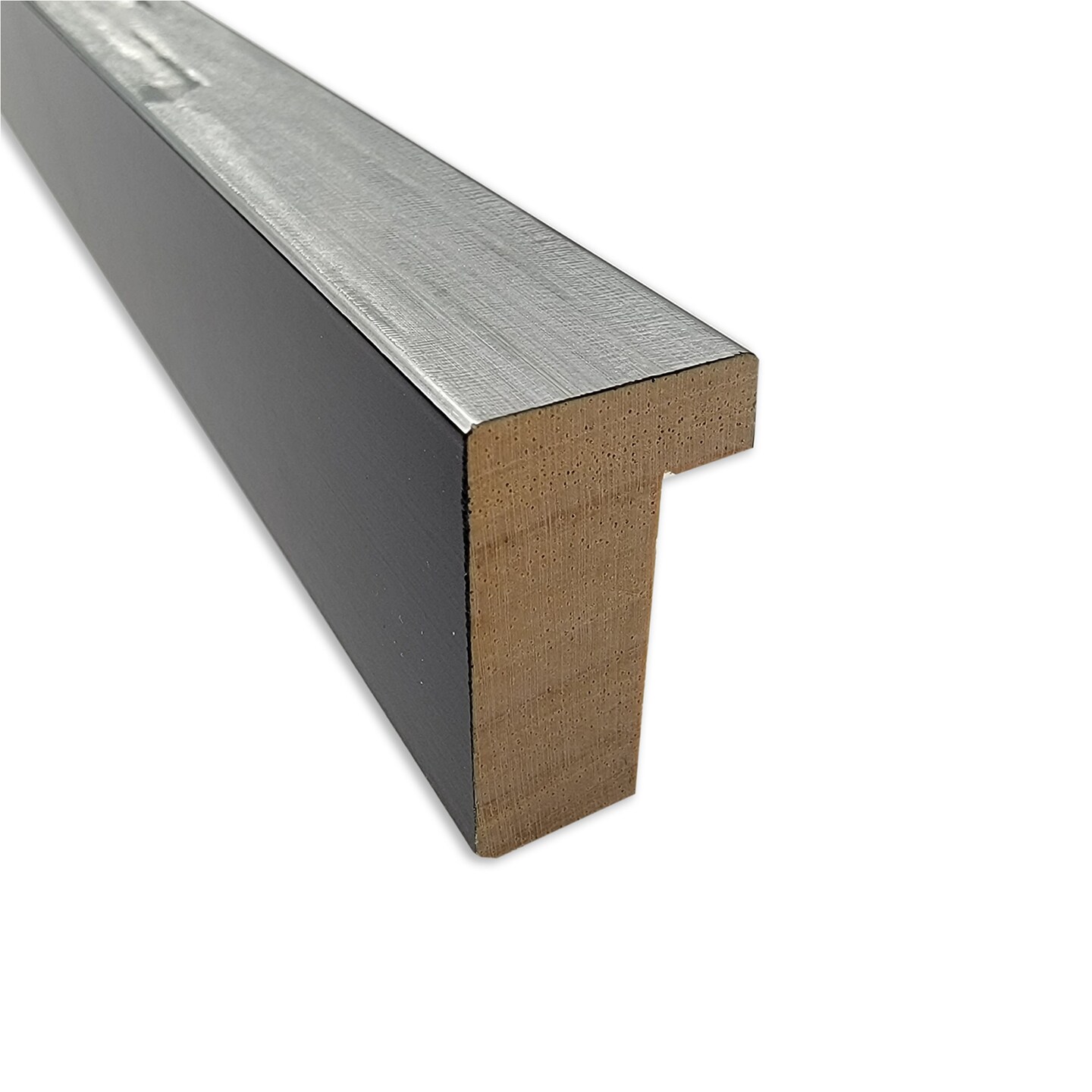 Imprint Wood Framed Corkboard, Grey Cork