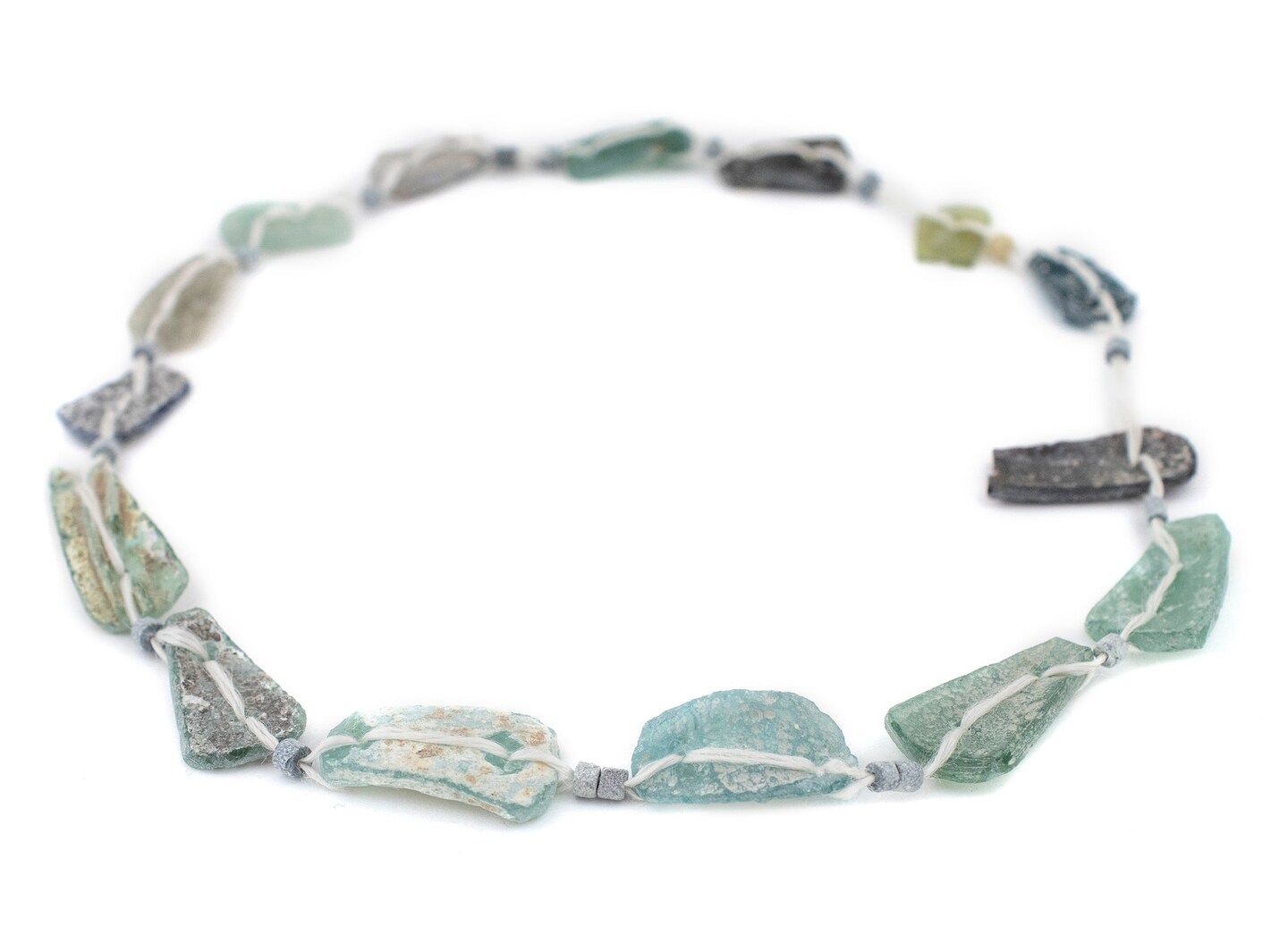 Flat Medley Roman Glass Beads, Genuine Glass Found in Afghanistan, Matte Glass Beads for Jewelry Making, The Bead Chest