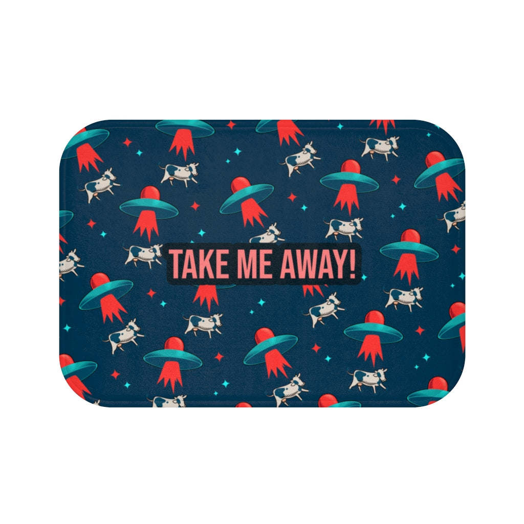 Aliens &#x26; Cows Bath Mat Home Accents