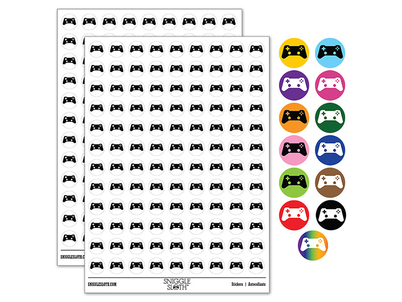 Video Game Controller Icon 200+ 0.50&#x22; Round Stickers