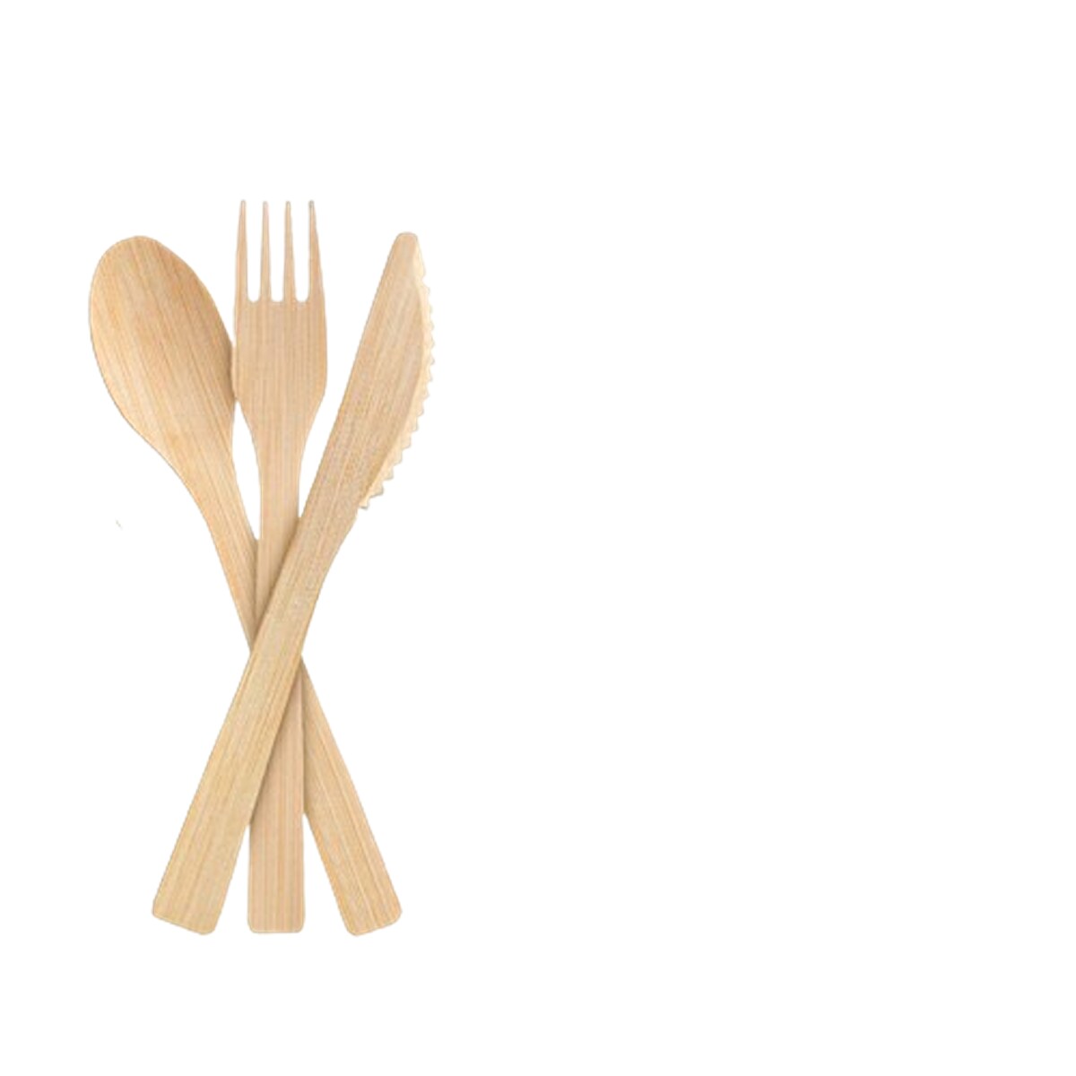 Ibambo Natural Bamboo Disposable Cutlery Set