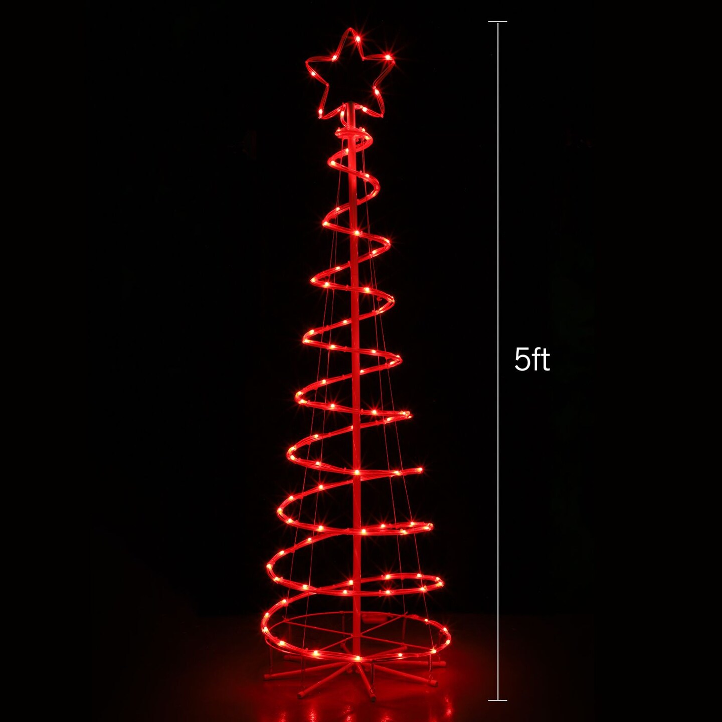 16 Modes Spiral Lighted Christmas Tree Outdoor Yard Decorations