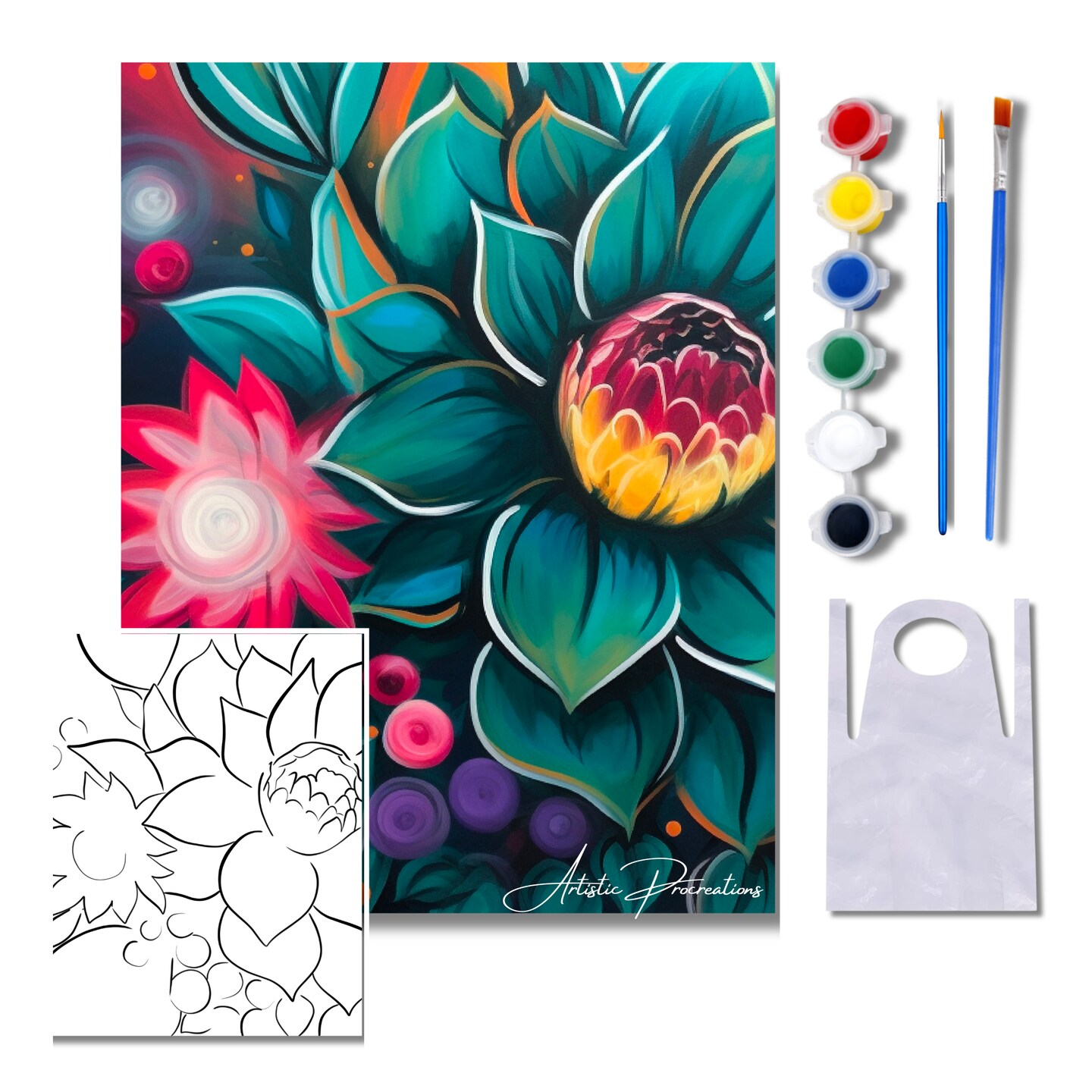 Society6 ケース FLORAL FANTASY Bold Abstract Flowers Acrylic Amazon.com: Abstract Flower Canvas Wall Art - Colorful